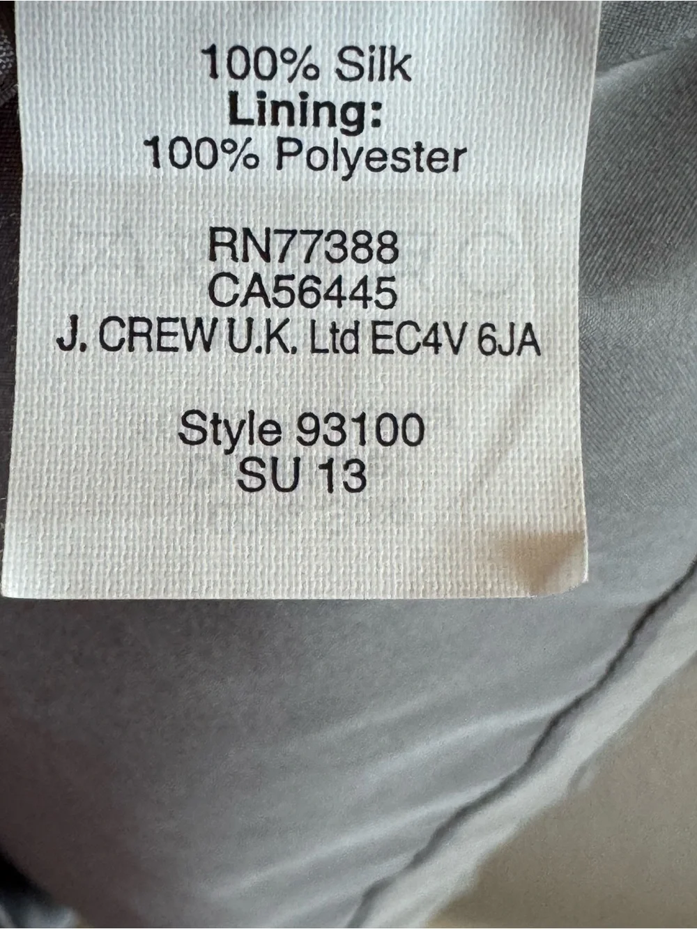 J.Crew NWT Heidi Dress Graphite Silk Chiffon Pleated Dress | Size 12